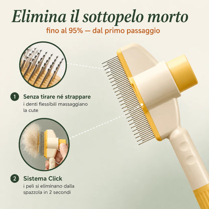 Micio — Spazzola Premium Auto-Pulente per Gatti