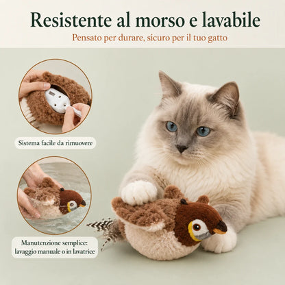Uccellino — Giocattolo Interattivo per Gatti